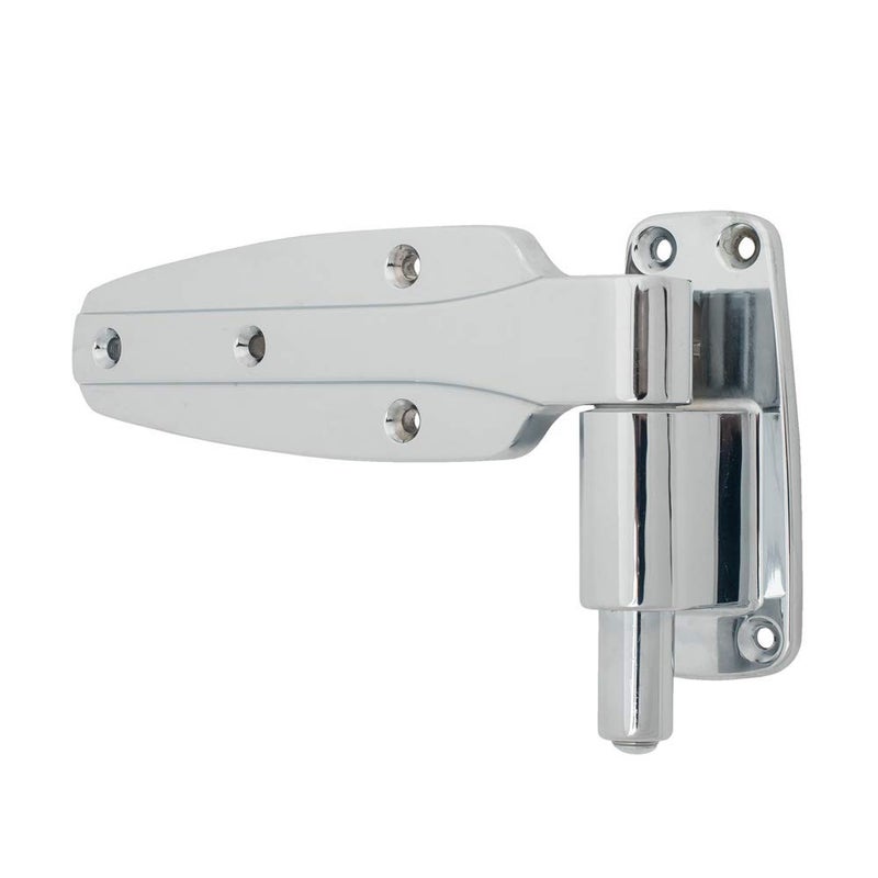 Kason 1248 Spring Assisted Hinge, 2 Inch Offset, Polished Chrome Finish, 11248000030 - Image 1